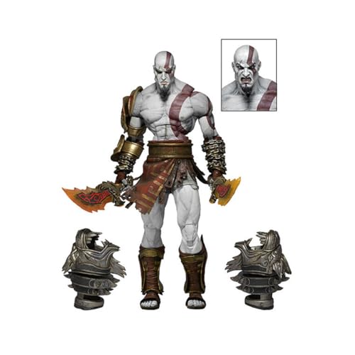 BATTERUI Anime Gods of Wars Kratos Figur, Sammelspielzeug, Statuenmodell, Spielzeug, PVC-Figuren, Desktop-Ornamente, Fans, Sammelmodell von BATTERUI