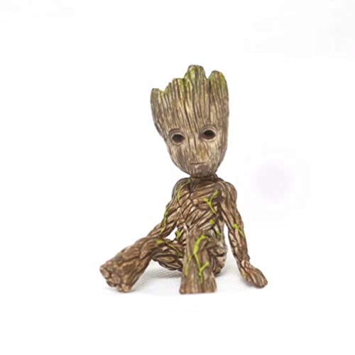 BATTERUI Blumentopf in Baumform für Baby Groot, Stifthalter, Anime-Figur, Spielzeug, Modellsammlung für Anime-Fans von BATTERUI