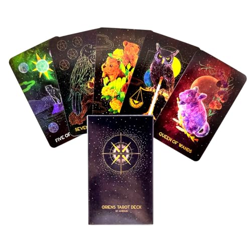 BATTERUI Englisches Tarot-Deck Familien-Kartenspiele Tarotdeck-Karten von BATTERUI