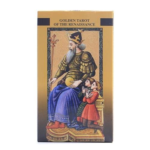 BATTERUI Golden Tarot Of The Renaissance Family Card Games Tarot Deck Cards von BATTERUI