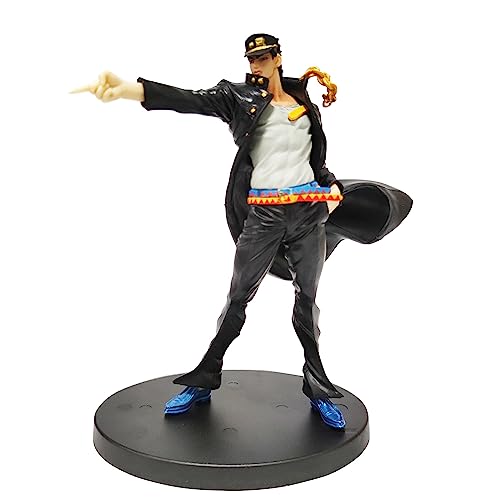 BATTERUI JoJo's Bizarres Adventures Kujos Jotaros Anime Figur, Sammelspielzeug, Statuenmodell, Spielzeug, PVC-Figuren, Desktop-Ornamente, Fans, Sammelmodell von BATTERUI