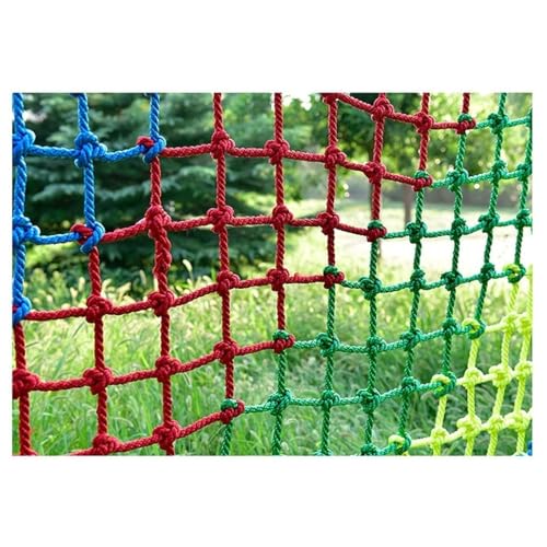 BATTERUI Kinder-Kletternetz, Indoor Entertainment Schutz Sicherheitsnetz, Robuste Langlebige Outdoor Fitness Seilnetze,(8mm-10cm,1X10m/3.3X32.81ft) von BATTERUI