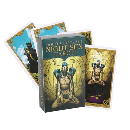 BATTERUI Night Sun Tarot Mini Family Card Games Tarot Deck Cards von BATTERUI