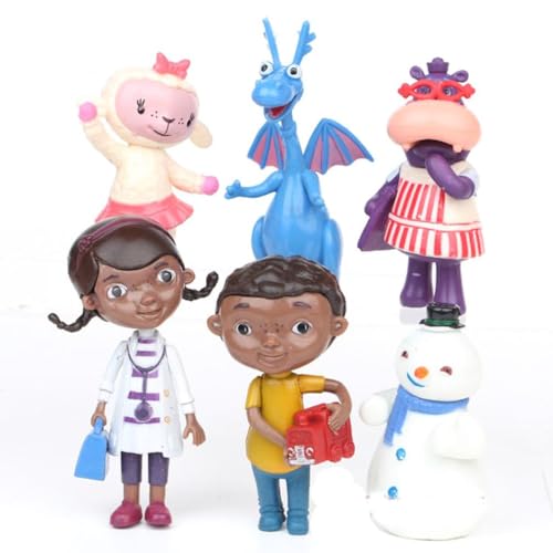 BATTERUI Set mit 6 Figuren Doc McStuffins Toy Doll Collection Anime von BATTERUI