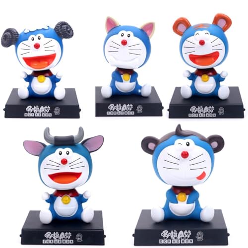 Deko-Figuren Doraemon, 12 Sternzeichen, 5 Stück von BATTERUI