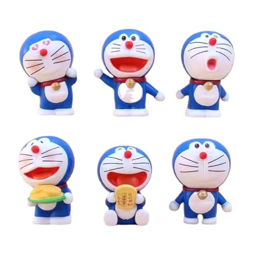 Doraemon Cartoon-Figuren, Sammelmodell, PVC-Figuren, Desktop-Ornamente, Sammelmodell für Fans von BATTERUI