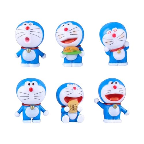 Doraemon Cartoon-Figuren, Sammelmodell, PVC-Figuren, Desktop-Ornamente, Sammelmodell für Fans von BATTERUI