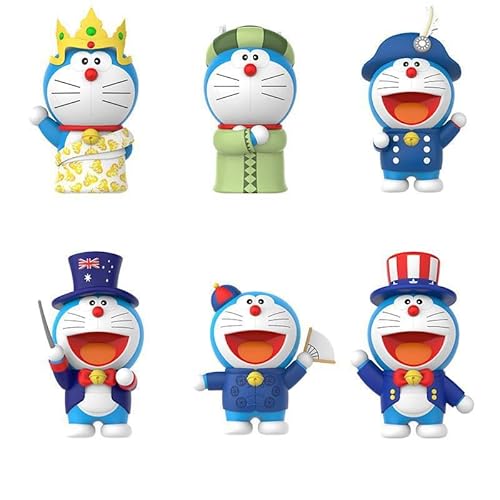 Doraemon Cartoon-Figuren, Sammelmodell, PVC-Figuren, Desktop-Ornamente, Sammelmodell für Fans von BATTERUI