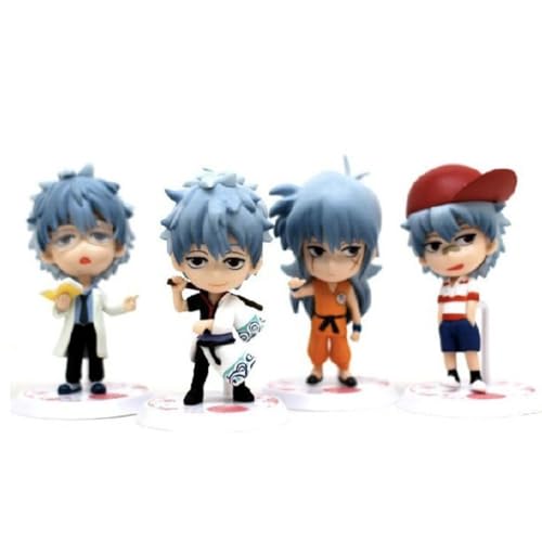 Gintama Figuren, Spielzeug, Puppe, Sammlermodell, 4 Stück von BATTERUI