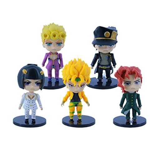 JoJo's Bizarre Adventure Anime-Figuren, 5 Stück, Modellkollektion für Anime-Fans von BATTERUI