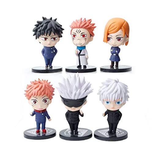 Jujutsu Kaisen Anime-Figuren, Sammelspielzeug, Sammlermodelle für Anime-Fans, 6 Stück von BATTERUI