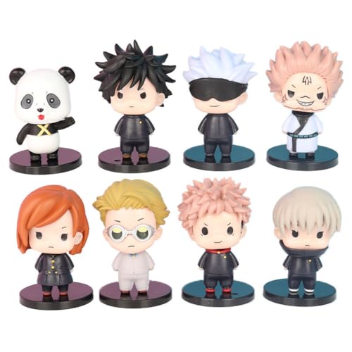 Jujutsu Kaisen Cartoon-Figuren, Sammlermodell, Dekoration, Sammlerstücke, 8 Stück von BATTERUI