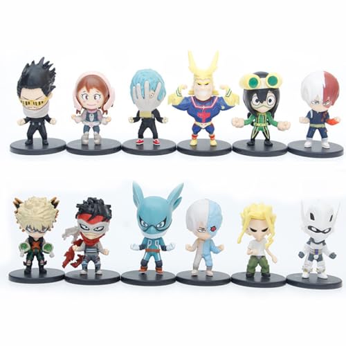 My Hero Academia, Cartoon-Figuren, Sammelmodell, Dekoration, Sammlerstücke, 12 Stück von BATTERUI