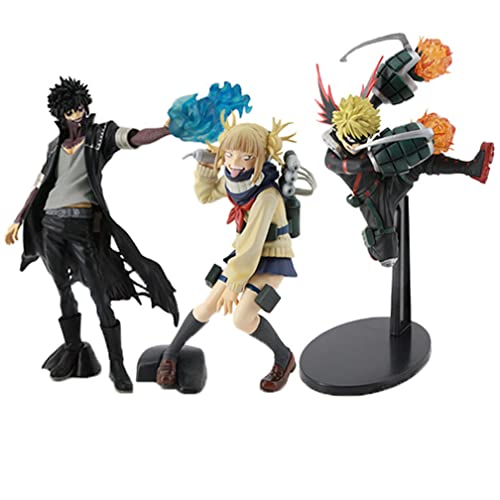 My Hero Academia Anime-Figuren, 3 Stück, Modellkollektion für Anime-Fans von BATTERUI