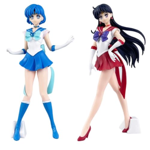 Sailor Moon Tsukino Usagi Cartoon-Figuren, 2 Stück, Sammelspielzeug, Dekorationsmodell, Sammlerstücke von BATTERUI