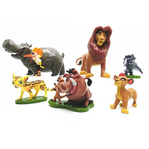 Simba Mufasa Timon Pumbaa Löwen König Figuren, Cartoon-Spielzeug, 6 Stück von BATTERUI