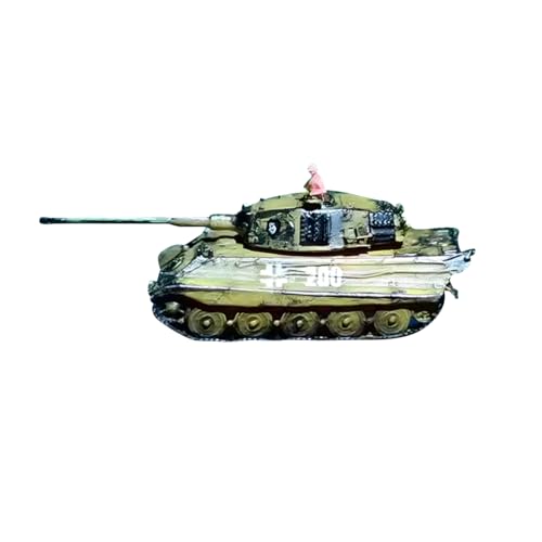 BAUBAUPLAY 1/350 Mini Tiger König Daumen Tank Modell, Militär Panzer Spielzeug Modellbausatz für Erwachsene von BAUBAUPLAY