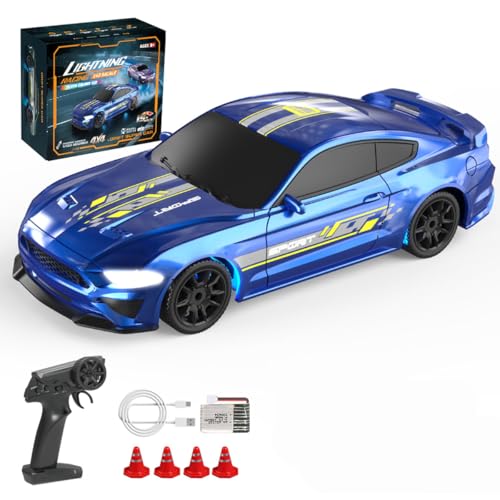 BAUBAUPLAY 1:43 Drift Ferngesteuertes Auto, 2.4G 15km/h Vollproportional RC Drift Car mit LED Leuchten, Mini Racing Drift Auto Spielzeug für Erwachsene RTR BAUBAUPLAY 1:43 Drift Ferngesteuertes Auto, 2.4G 15km/h Vollproportional RC Drift Car mit LED Leuchten, Mini Racing Drift Auto Spielzeug für Erwachsene RTR von BAUBAUPLAY