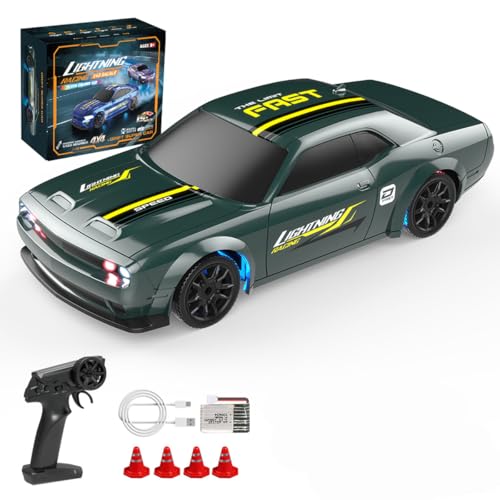 BAUBAUPLAY 1:43 Drift Ferngesteuertes Auto, 2.4G 15km/h Vollproportional RC Drift Car mit LED Leuchten, Mini Racing Drift Auto Spielzeug für Erwachsene RTR BAUBAUPLAY 1:43 Drift Ferngesteuertes Auto, 2.4G 15km/h Vollproportional RC Drift Car mit LED Leuchten, Mini Racing Drift Auto Spielzeug für Erwachsene RTR von BAUBAUPLAY