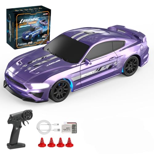 BAUBAUPLAY 1:43 Drift Ferngesteuertes Auto, 2.4G 15km/h Vollproportional RC Drift Car mit LED Leuchten, Mini Racing Drift Auto Spielzeug für Erwachsene RTR BAUBAUPLAY 1:43 Drift Ferngesteuertes Auto, 2.4G 15km/h Vollproportional RC Drift Car mit LED Leuchten, Mini Racing Drift Auto Spielzeug für Erwachsene RTR von BAUBAUPLAY