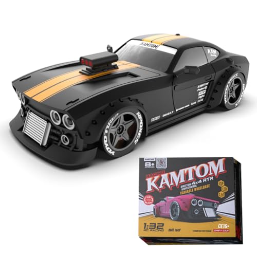 BAUBAUPLAY Drift RC Auto, 1/32 30km/h Maßstab RC Drift Car, 2.4G Vollproportional Mini Racing Drift Auto Spielzeug für Erwachsene - RTR Version von BAUBAUPLAY