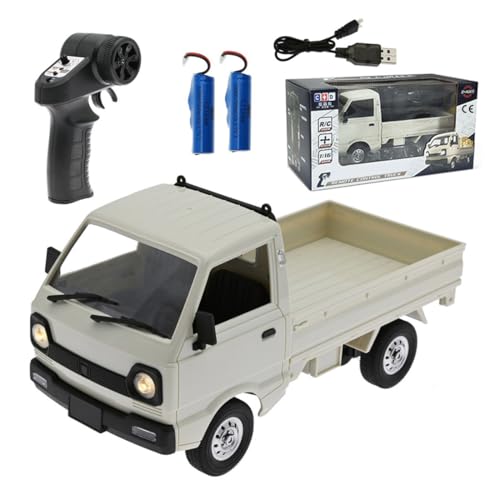 BAUBAUPLAY Ferngesteuertes Auto, 1/16 2.4Ghz RC Auto Mini Truck, DIY Doppelbatterie Mini Auto Spielzeug für Erwachsene RTR von BAUBAUPLAY