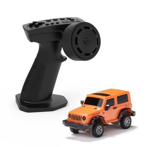 BAUBAUPLAY Ferngesteuertes Auto, 1:64 Maßstab RC Off-Road Car, 2.4G Vollproportional RC Fahrzeug Auto Spielzeug für Erwachsene - (RTR Standard Version) von BAUBAUPLAY