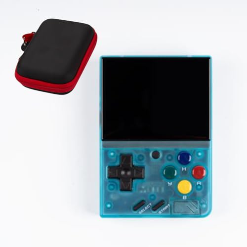 BAUBAUPLAY Mini V4 Retro Handheld Spielekonsole, 2.8 Zoll IPS Screen Pocket Handheld Game Spielkonsole für Geschenk zu Weihnachten mit Aufbewahrungstasche (ohne Karte) von BAUBAUPLAY