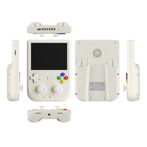 BAUBAUPLAY RG406V Retro Handheld Spielekonsole, 4 Zoll IPS Screen 8+128G Pocket Handheld Game Spielkonsole für Geschenk zu Weihnachten (ohne Karte) von BAUBAUPLAY