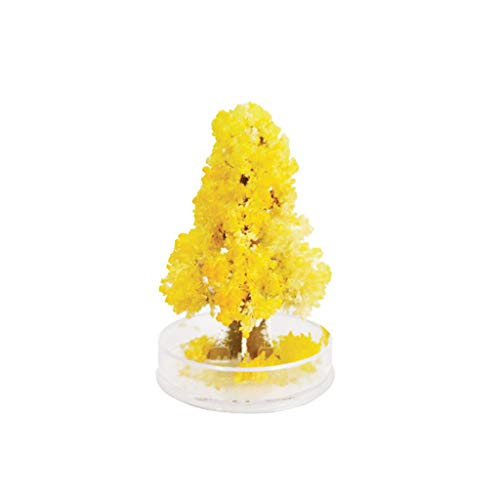 BAULMD Magie Wachsenden Baum Papier, Neujahr Kinderspielzeug Geschenk Für Jungen Mädchen, Weihnachten Wachsen Bäume Dekore Magic Sakura fur Familie (Gelb) von BAULMD