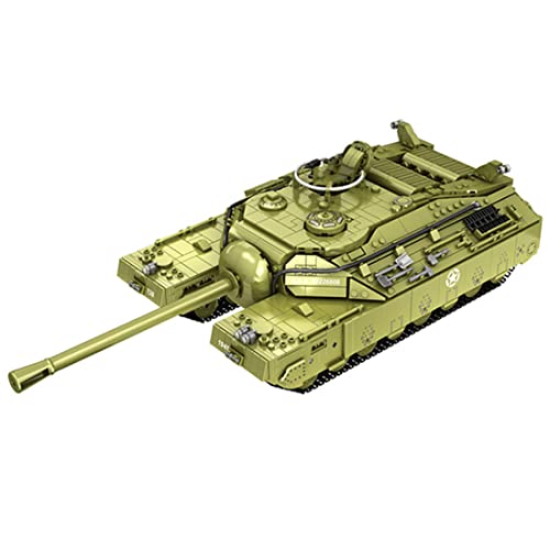 BAUNKO Schwerer Panzer Bausteine Bausatz für T28, 2986 Teile WW2 Militär Amerikanisches Panzer Große Panzer Klemmbausteine Modell, DIY Konstruktionsspielzeug Set für Kinder Erwachsene von BAUNKO