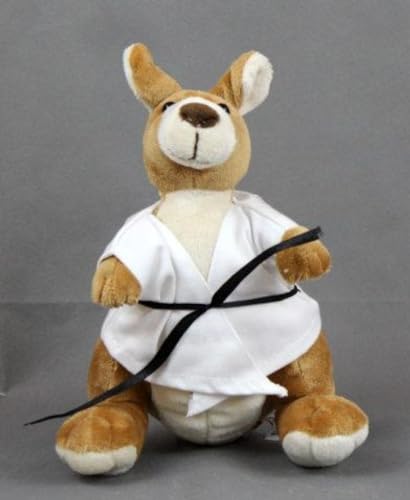 BAY Känguru Elma Plüschtier Kuscheltier Teddybär Karate Taekwondo Kickboxen Kampfsport Judo MMA Krav MAGA Stofftier Maskottchen Glücksbringer Geschenk von BAY