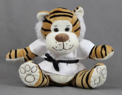 BAY Tiger DJ Plüschtier Kuscheltier Teddybär Karate Taekwondo Kickboxen Kampfsport Judo MMA Krav MAGA Stofftier Maskottchen Glücksbringer Geschenk von BAY