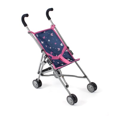 BAYER CHIC 2000 Mini-Puppenwagen ROMA Butterfly navy-pink von BAYER CHIC 2000