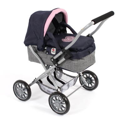 BAYER CHIC 2000 Mini-Kuschelwagen SMARTY Melange grau-navy von BAYER CHIC 2000