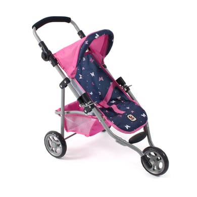 BAYER CHIC 2000 Puppenwagen LOLA Butterfly navy-pink von BAYER CHIC 2000