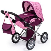 BAYERDESIGN 13671AA Puppenwagen City Star, pflaume, rosa mit Fee von BAYER DESIGN