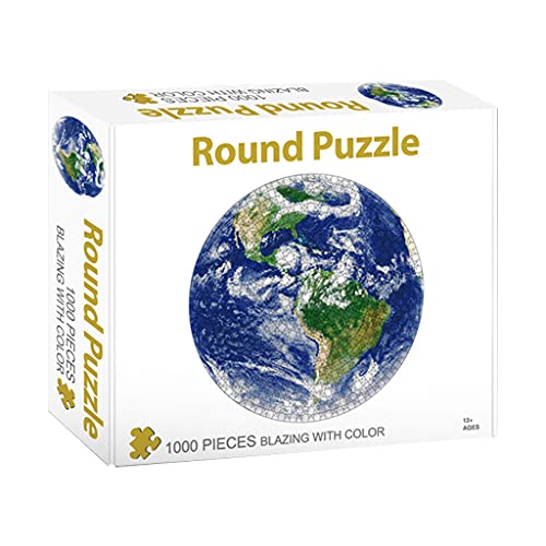 1000 Stück 3D Puzzle Mit Runden Blumen Für Kinder/Erwachsene Hausdekoration Büro Und Schulbedarf Heimdekoration Malerei Puzzle Box Für Erwachsene Schwer von BAYORE