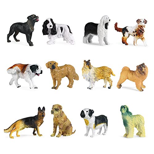 BAYORE 3–4 Zoll Statue Figur Hund Tierfiguren Auto Dekoration Park Sammlungen Kinder Lernspielzeug Geschenk Tierfiguren Heimdekoration Tierfiguren Für Kinder Tierfiguren von BAYORE