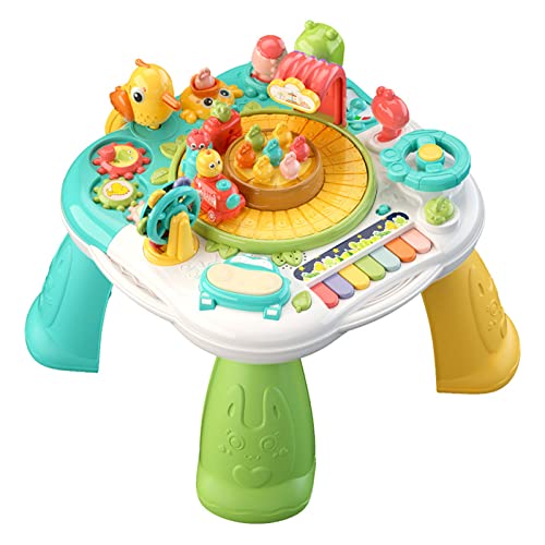 BAYORE Babyspielzeugtisch Für Babys Alter Von 6 Bis 18 Monaten Lernaktivität Musikalisches Kleinkindspielzeug Für 1 2 3 Jahre Alte Jungen Und Mädchen Geschenke Musikalischer Lerntisch Babyspielzeug 1 von BAYORE