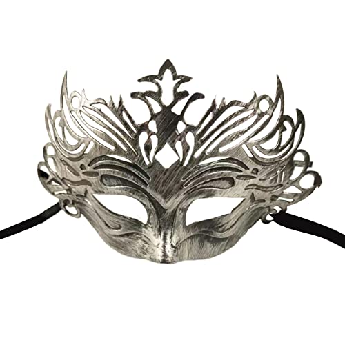 BAYORE Kostüm Maskerade Ball Maske Halloween Karneval Cosplay Party Half Face Requisiten Maskerade Für Paare Frauen Und Männer Mit Federn von BAYORE