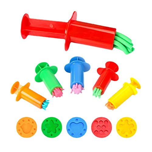 BAYORE Lernspielzeug Plastilin Quetsch Set Verschiedene Designs Kinderspiel Modellierung Heimwerkerbedarf Teig Extruder Set Intelligentes Teig Werkzeug Set Extruder Werkzeuge Plastilin Quetsch Set von BAYORE