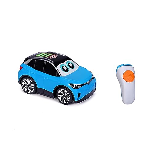 BBJunior My First RC - Electric Car: Ferngesteuertes Auto, ab 24 Monaten, mit Licht & Sound, 2,4 GHz Frequenz, inkl. Fernbedienung, 21 cm, blau (16-92021) von BBJunior