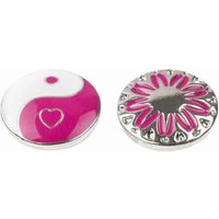 BB KLOSTERMANN 40139 Mini Button Stern pink/YinYang pink von BB KLOSTERMANN