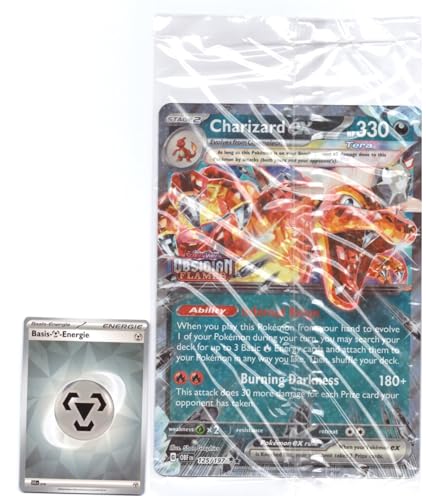 BB-Toy-Trades Pokemon Sammelkarte XXL Promo Karte Charizard ex OBF 125/197 - ENGLISCH - Fullart Holo Mega Jumbo Oversize Einzelkarte mit BB-Toy-Trades Sleeve - Glurak - Charizard ex EN BB-Toy-Trades Pokemon Sammelkarte XXL Promo Karte Charizard ex OBF 125/197 - ENGLISCH - Fullart Holo Mega Jumbo Oversize Einzelkarte mit BB-Toy-Trades Sleeve - Glurak - Charizard ex EN von BB-Toy-Trades