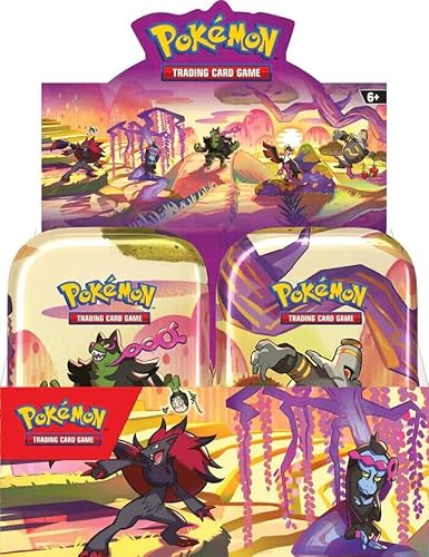 BB-Toy-Trades Pokemon Scarlet & Violet Shrouded Fable Mini Tin Display Box (10 Mini Tins) - ENGLISCH - NEU & OVP SV6.5 Toploader von BB-Toy-Trades