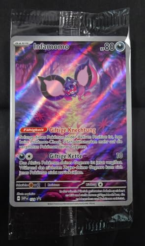 BB-Toy-Trades kompatibel für Pokemon Infamomo SVP129 Karmesin & Purpur Black Star Promo Karte - DEUTSCH - Einzelkarte Fullart Holo - Sealed + Toploader BB-Toy-Trades kompatibel für Pokemon Infamomo SVP129 Karmesin & Purpur Black Star Promo Karte - DEUTSCH - Einzelkarte Fullart Holo - Sealed + Toploader von BB-Toy-Trades