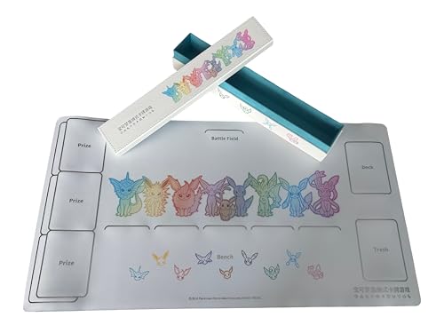 BB-Toy-Trades kompatibel für Pokemon TCG Playmat Spielmatte Mousepad Tischunterlage - S-Chinesisch Eevee Evolutions mit Aufbewahrungsbox - Evoli BB-Toy-Trades kompatibel für Pokemon TCG Playmat Spielmatte Mousepad Tischunterlage - S-Chinesisch Eevee Evolutions mit Aufbewahrungsbox - Evoli von BB-Toy-Trades
