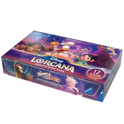 BB-Toy-Trades Lorcana Himmels-Leuchten - Display Box mit 24 Booster Packs - DEUTSCH - Himmelsleuchten Sammelkarten NEU & OVP Toploader von BB-Toy-Trades