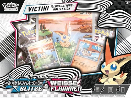 Pokemon Karmesin & Purpur Schwarze Blitze & Weiße Flammen Victini Illustrations-Kollektion - Deutsch NEU & OVP und BB-Toy-Trades-Toploader Pokemon Karmesin & Purpur Schwarze Blitze & Weiße Flammen Victini Illustrations-Kollektion - Deutsch NEU & OVP und BB-Toy-Trades-Toploader von BB-Toy-Trades